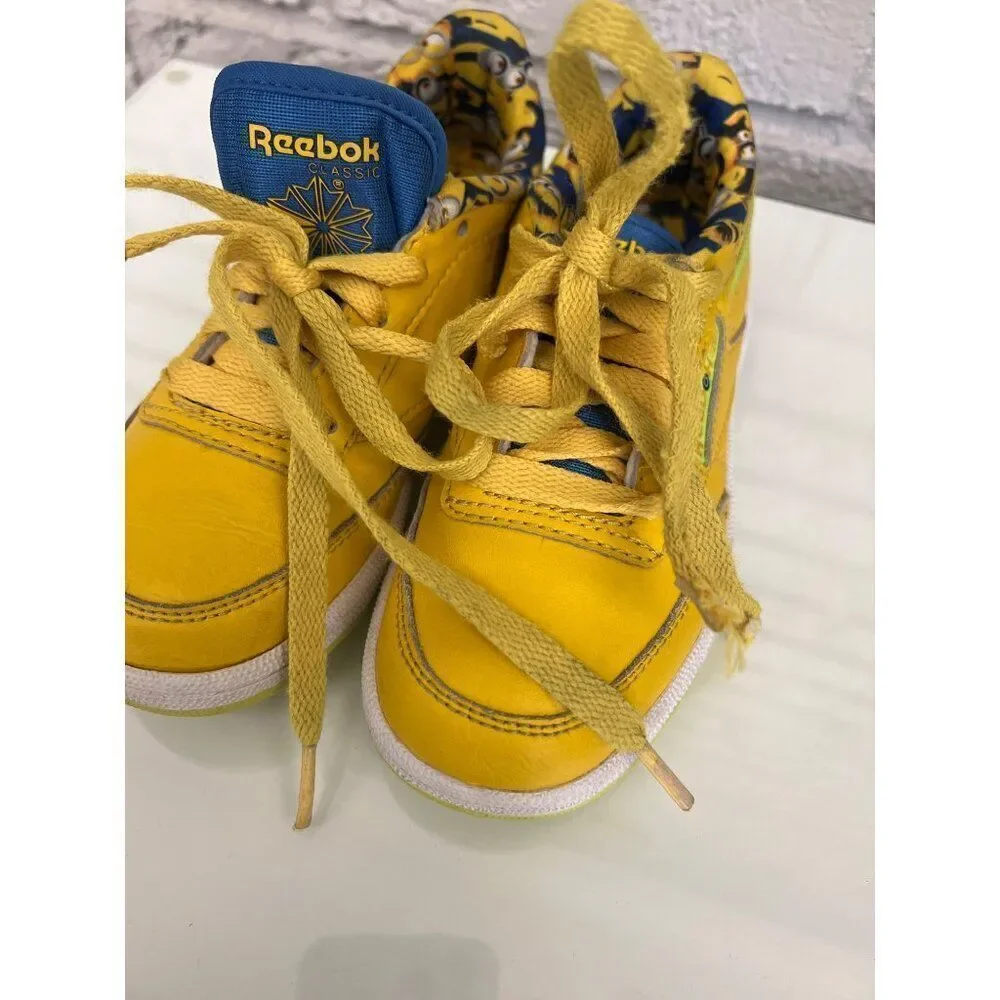 Reebok  Illumination's  Minion x Club C Unisex Kids Size 11